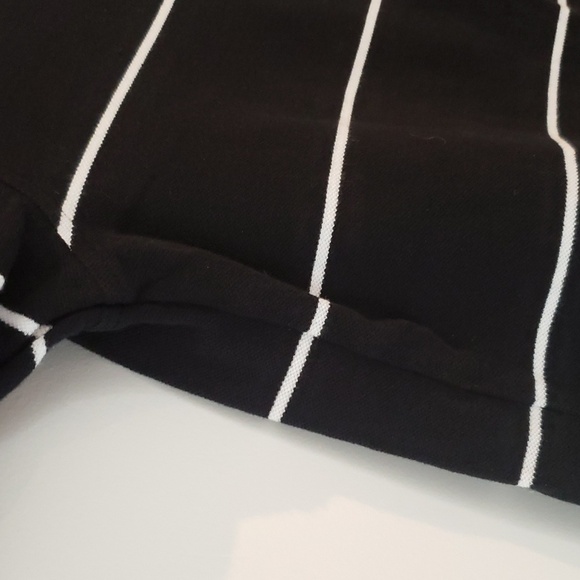 Tommy Hilfiger Men's Polo Top Black stripes Size Large 100% Cotton - Picture 4 of 11